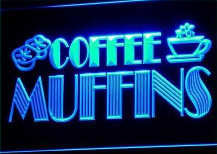 Coffee Shop Muffins LED Sign